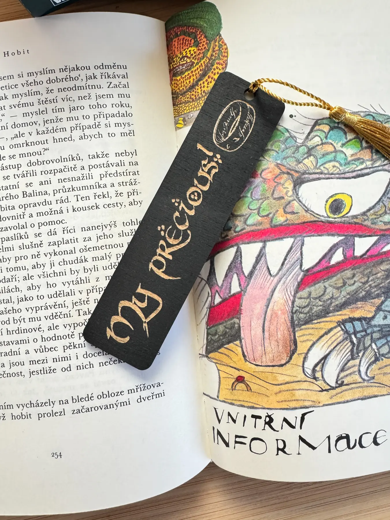 Dřevěná záložka: My Precious